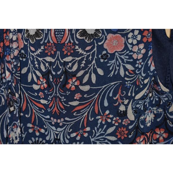 SPEECHLESS NEW $79 Floral Ruffle Trim High Neck Keyhole‎ Shift Dress 1X - Picture 4 of 5